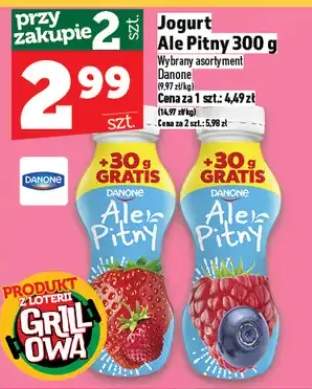 Jogurt pitny Ale Pitny truskawkowy Danone