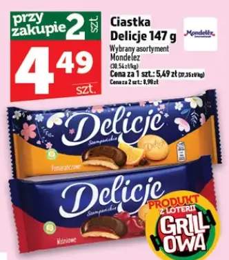 Ciastka Delicje Mondelez wybrany asortyment