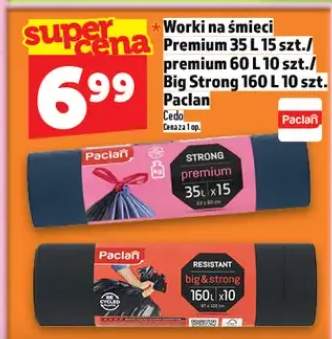 Worki na śmieci Paclan Premium 60l