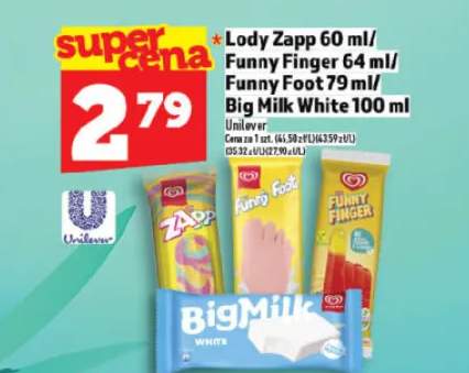 Lody Big Milk White Unilever