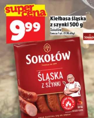 Kiełbasa śląska z szynki Sokołów