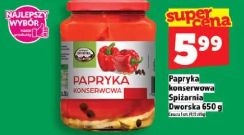 Papryka konserwowa Spiżarnia Dworska 650g