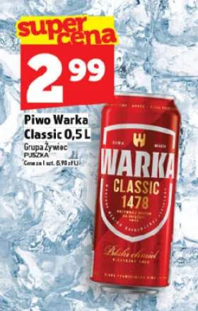 Piwo Warka Classic Grupa Żywiec