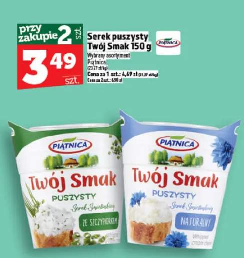 Serek puszysty Twój Smak ze szczypiorkiem Piątnica