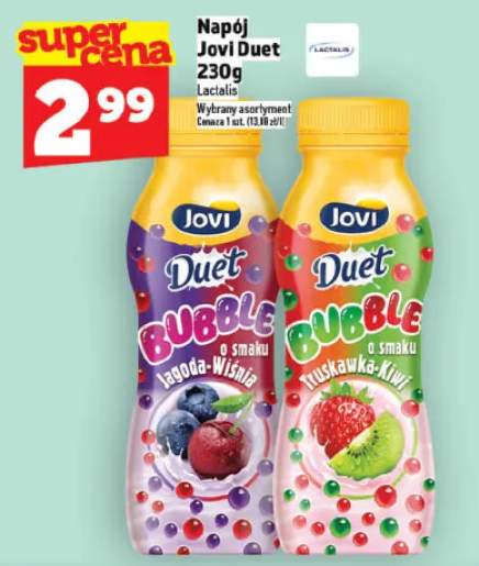 Napój Jovi Duet Bubble jagoda-wiśnia Lactalis