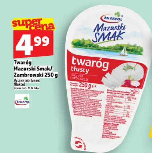 Twaróg tłusty Mazurski Smak Mlekpol