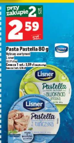 Pasta Pastella z awokado i limonką Lisner