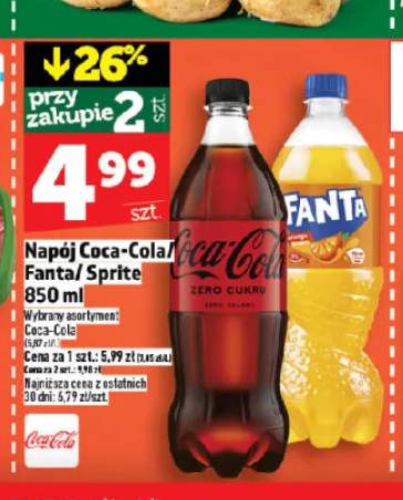 Napój Coca-Cola Zero Cukru