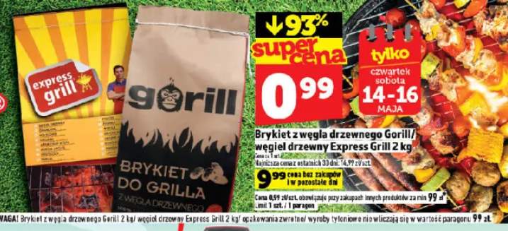 Węgiel i brykiet do grilla