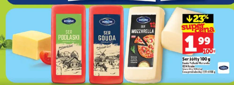 Ser żółty Mozzarella OSM Kosów