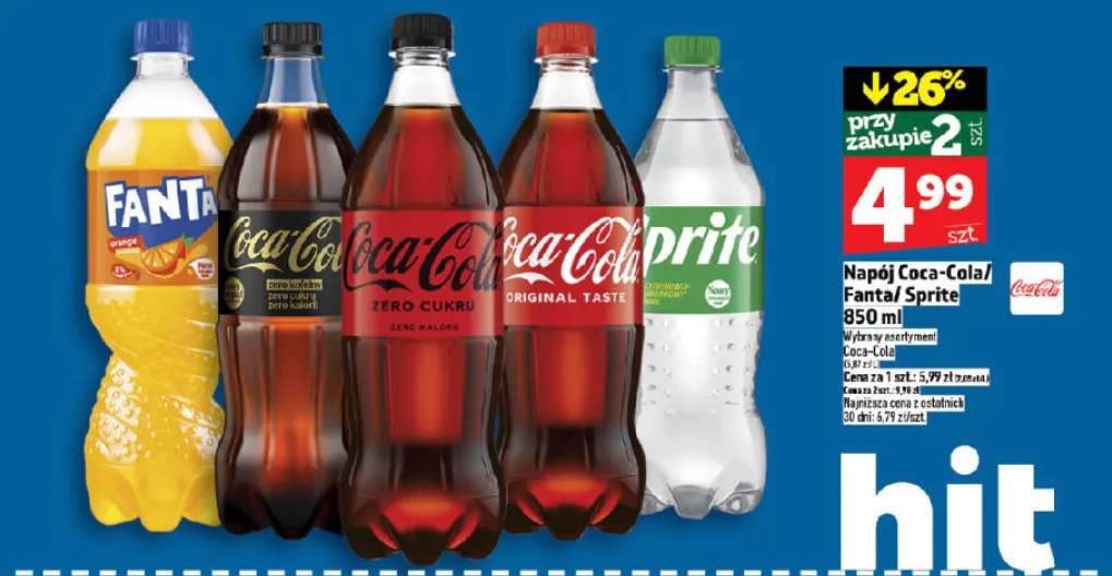 Napój gazowany Coca-Cola Zero Cukru