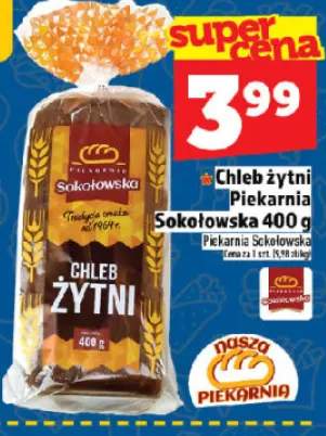 Chleb żytni Piekarnia Sokołowska