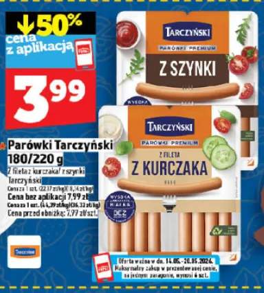 Parówki Tarczyński z fileta z kurczaka