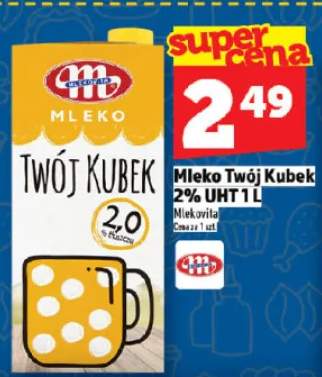 Mleko Twój Kubek 2% UHT Mlekovita