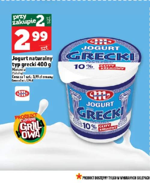 Jogurt naturalny typ grecki Mlekovita 400g