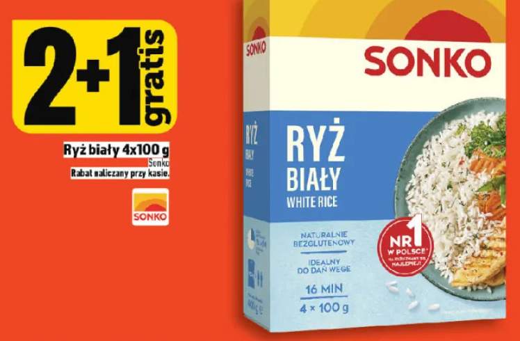 Ryż biały Sonko 4-pak 100g