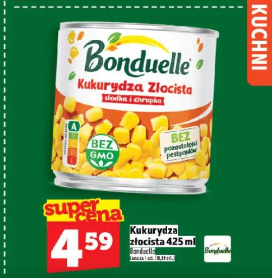 Kukurydza złocista Bonduelle słodka i chrupka
