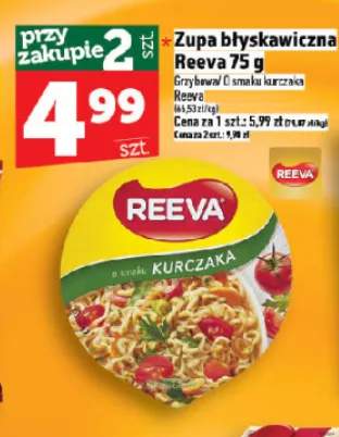 Zupa błyskawiczna Reeva O smaku kurczaka
