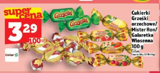 Cukierki Grześki orzechowe
