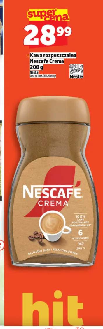 Kawa rozpuszczalna Nescafe Crema