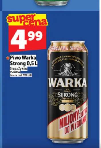 Piwo Warka Strong