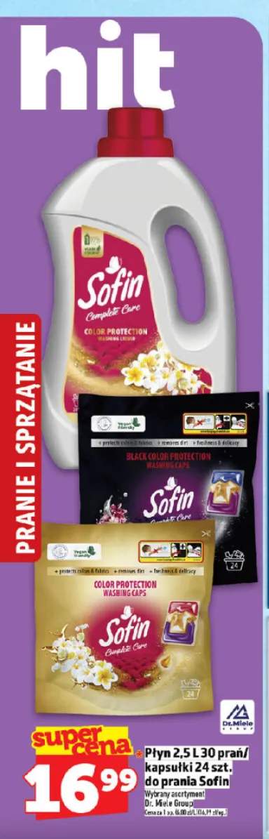 Kapsułki do prania Sofin Black Color Protection 24szt.