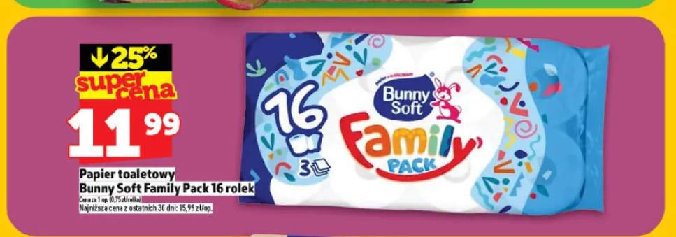 Papier toaletowy Bunny Soft Family Pack 16-pak