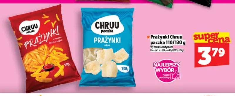 Prażynki solone Chruu paczka