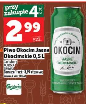 Piwo Okocim Jasne Okocimskie