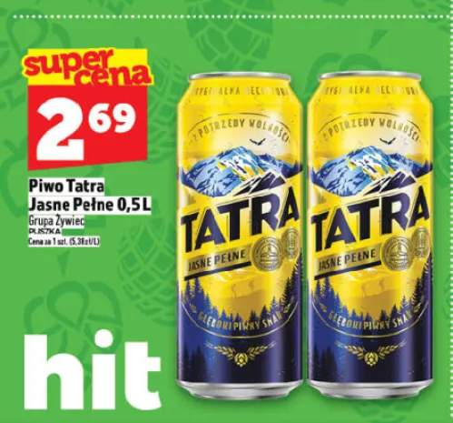 Piwo Tatra Jasne Pełne