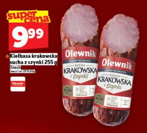 Kiełbasa krakowska sucha z szynki Olewnik