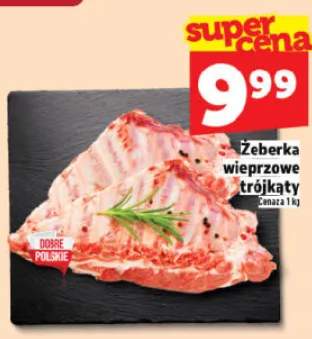 Żeberka wieprzowe trójkąty