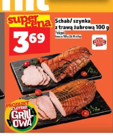 Szynka z trawą żubrową Pekpol