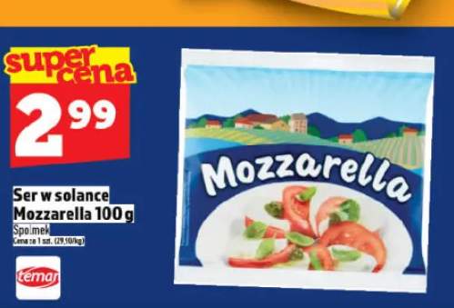 Ser w solance Mozzarella Spomlek