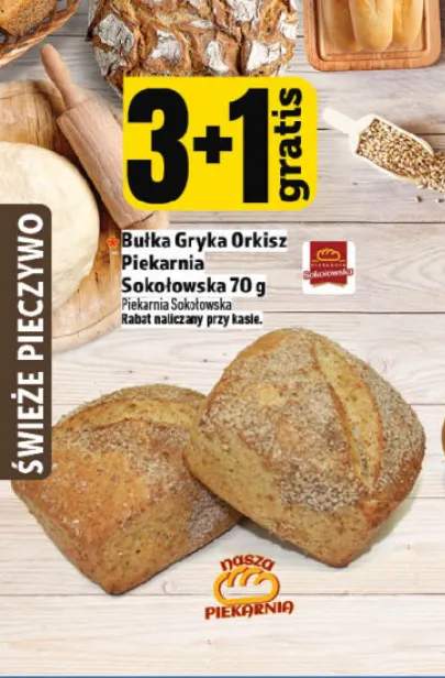Bułka Gryka Orkisz Piekarnia Sokołowska