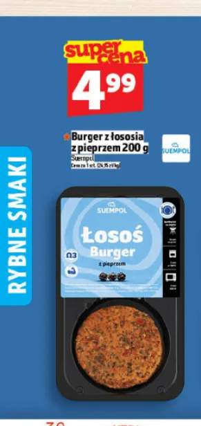 Burger z łososia z pieprzem Suempol