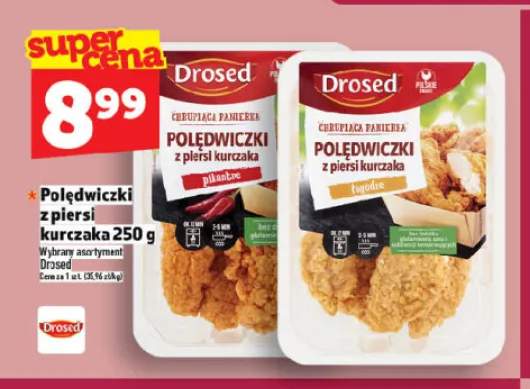 Polędwiczki z piersi kurczaka łagodne Drosed