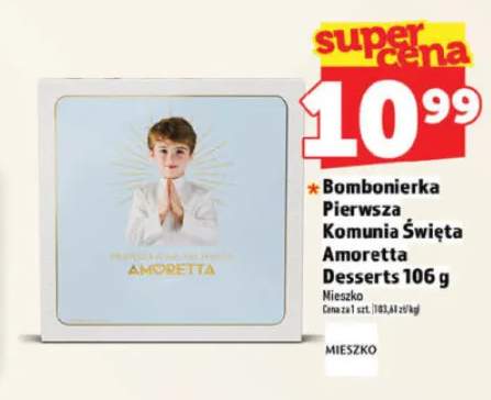 Bombonierka Pierwsza Komunia Święta Amoretta Desserts Mieszko