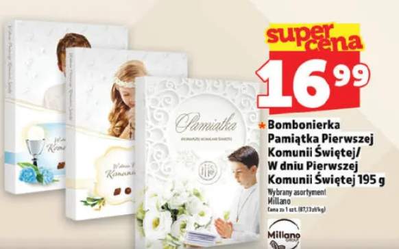 Bombonierka Pamiątka Pierwszej Komunii Świętej/ W dniu Pierwszej Komunii Świętej Millano