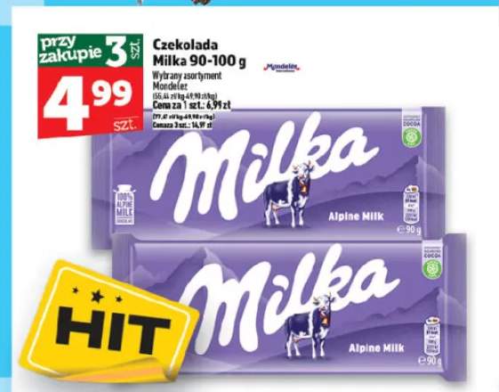 Czekolada Milka Alpine Milk