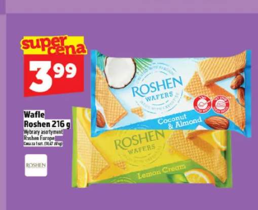Wafle Roshen Coconut & Almond