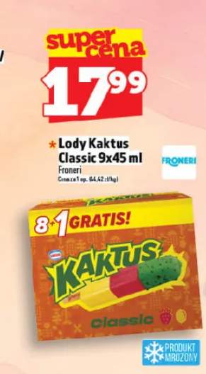 Lody Kaktus Classic 9-pak 45ml