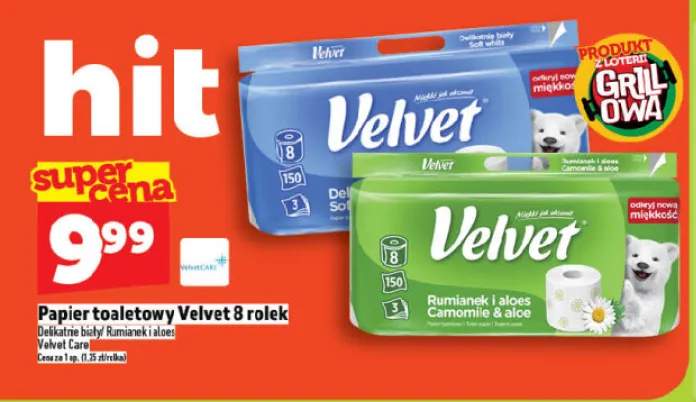 Papier toaletowy Velvet Delikatnie biały