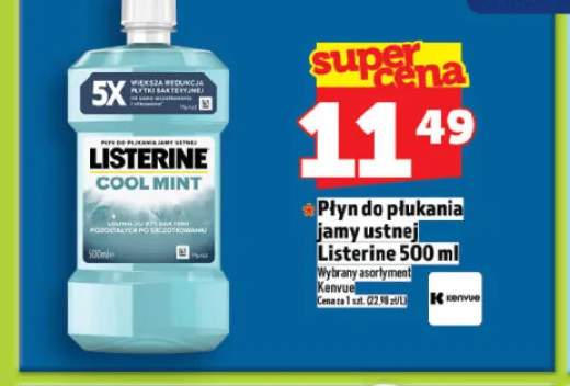 Płyn do płukania jamy ustnej Listerine Cool Mint