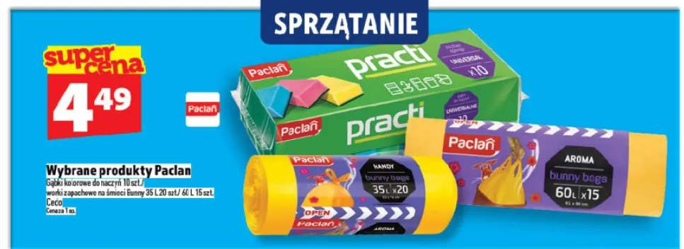 Worki zapachowe na śmieci Bunny Paclan 60l