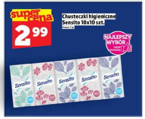 Chusteczki higieniczne Sensito