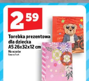 Torebka prezentowa dla dziecka A5 26x32x12cm