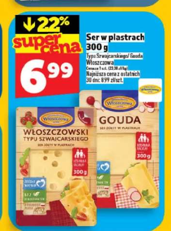 Ser w plastrach typu szwajcarskiego Włoszczowa