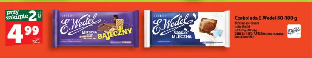 Czekolada E.Wedel Mocno Mleczna