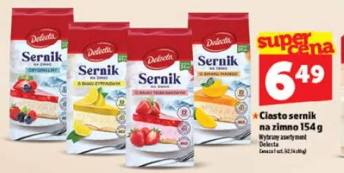 Ciasto sernik na zimno Delecta